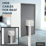 Universal Adjustable White Speaker Stands - Pair