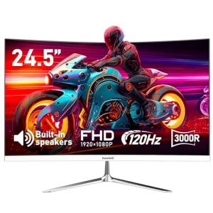 24.5 Inch Curved Gaming Monitor with Speakers