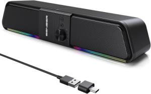 Senzer CS20 USB Desktop Speaker with LED Lights