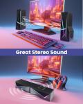 TONE JOY 2-in-1 RGB Desktop Gaming Speakers