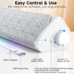 SOULION R60 RGB Soundbar for Gaming and More