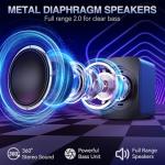 OFFSIR RGB USB Computer Speakers with Clear Sound