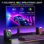 OFFSIR RGB USB Computer Speakers with Clear Sound