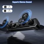 Senzer CS30 USB Bluetooth Speakers with LED Lights