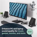 MAJORITY Compact Computer Speakers with AUX Connectivity