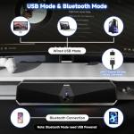 Senzer CS30 USB Bluetooth Speakers with LED Lights