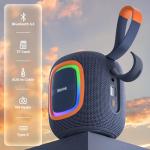 RIENOK Wireless Waterproof Bluetooth Speaker with Lights