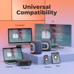 RIENOK Wireless Waterproof Bluetooth Speaker with Lights