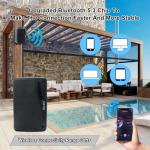 Herdio 3.5" Waterproof Outdoor Bluetooth Speakers Pair