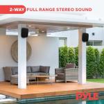 Pyle Weatherproof Bluetooth Speakers Pair - 600W