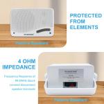 STUDIOFINIX Waterproof Passive Outdoor Speakers - 200W