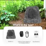 Herdio 8" Outdoor Bluetooth Rock Speaker - Gray