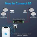 600W Bluetooth Ceiling Speakers - 4 Pack