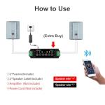 Waterproof 6.5" Outdoor Wall Mount Speakers