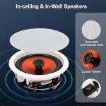 600W Bluetooth Ceiling Speakers - 4 Pack