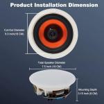 600W Bluetooth Ceiling Speakers - 4 Pack