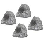 Waterproof Granite Rock Patio Speakers - Set of 4