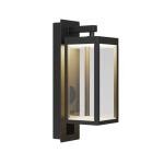 Black Outdoor Wall Lights with Bluetooth Speaker