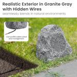Waterproof Granite Rock Patio Speakers - Set of 4