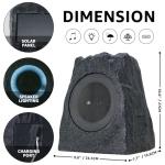 Solar Rock Speakers with TWS Pair System