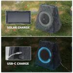 Solar Rock Speakers with TWS Pair System