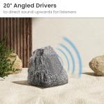 Waterproof Granite Rock Patio Speakers - Set of 4