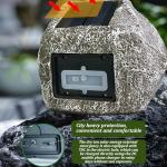 Solar-Powered Bluetooth Rock Speakers for Outdoors