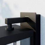 Black Outdoor Wall Lights with Bluetooth Speaker