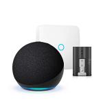 Ring Intercom with Quick Release Battery Pack Plus Echo Dot 5th Gen