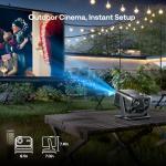Aurzen BOOM Mini Smart Projector with 20W Speakers
