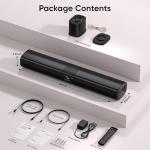 Saiyin 50W Soundbar with Bluetooth and Optical Inputs