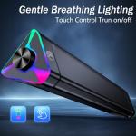 LENRUE USB-Powered Stereo PC Speakers with Touch Lights