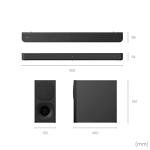 Sony HT-SD40 2.1ch Soundbar with Wireless Subwoofer