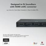 FeinTech 4x1 HDMI eARC Pass Switch for Soundbars