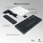 FeinTech 4x1 HDMI eARC Pass Switch for Soundbars