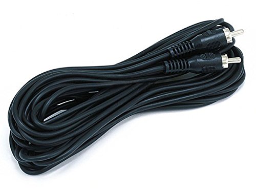 25ft Black RCA Male to Male Cable