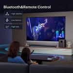 LEFANDI Bluetooth Soundbar with Subwoofer and Microphones