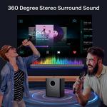 LEFANDI Bluetooth Soundbar with Subwoofer and Microphones