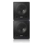 Vonyx Dual 15-Inch Powered PA Subwoofer Pair