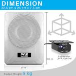 Pyle 600 Watt Compact Amplified Marine Subwoofer