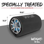 Pyle 8-Inch High-Powered Subwoofer Tube Speaker