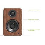 Kanto YU2 Powered Desktop Speakers - Walnut Pair