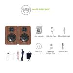 Kanto YU2 Powered Desktop Speakers - Walnut Pair