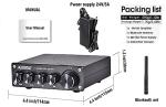 XRONG 80W Bluetooth Subwoofer Amplifier for Speakers