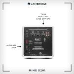 Cambridge Audio Minx X201 Active Subwoofer - White