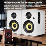 Sanyun SW206 80W Dual-Mode Bookshelf Speakers