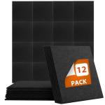 12 Pack Self-Adhesive Soundproofing Foam Panels