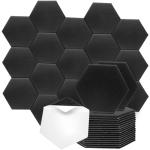 18-Pack Hexagon Acoustic Panels for Soundproofing