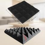 24 Pack Noise Absorption Acoustic Foam Panels