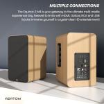 Wooden Bookshelf Hi-Fi Speakers with Bluetooth